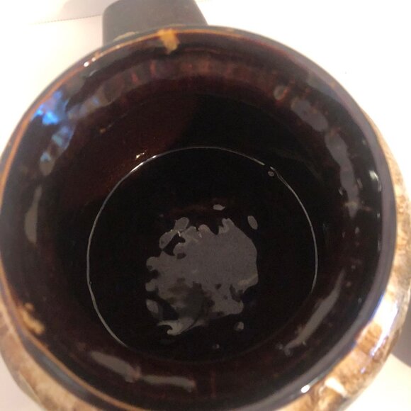 Primitive McCoy Beanpot in Drip Glazing with Handles USA - Picture 7 of 12